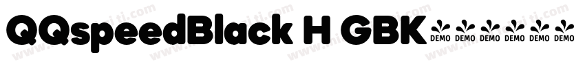 QQspeedBlack H GBK字体转换